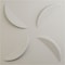 Ekena Millwork 19 5/8in. W x 19 5/8in. H Pinwheel EnduraWall Decorative 3D Wall Panel Covers 2.67 Sq. Ft. WP20X20PIGBW - alternate 1